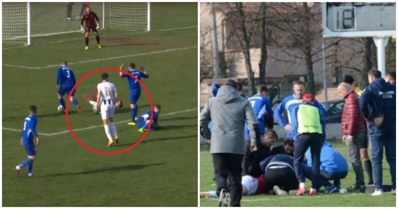 25-летний футболист умер во время матча ynews, в мире, видео, смерть, спорт, футбол, футболист, хорватия