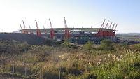 Exterior view of Mbombela Stadium.JPG