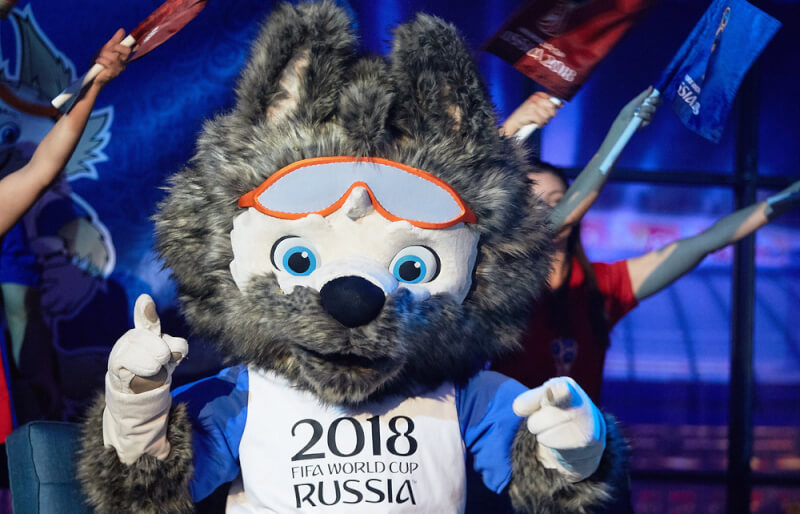 Волк Забивака - талисман чемпионата мира-2018