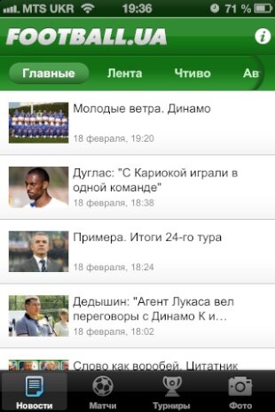 football.ua для iPhone