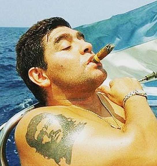 Марадона с татуировками