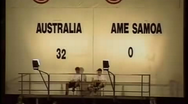 Австралийская сборная разгромила американскую Самоа со счетом 31:0