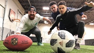 Football vs Soccer Trick Shots | Dude Perfect