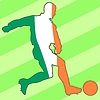 Футбол цвет Ирландии | Векторный клипарт