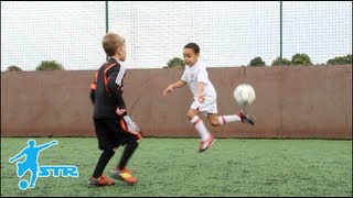 Learn Rainbow Flick - Kids Neymar football soccer skills - STRskillSchool LittleSTRs