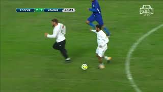 Кадыров играет в футбол (Кадыров в матче Лидер-65 vs звёзды итальянского футбола)