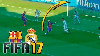 Real Madrid vs Barcelona | FIFA 17 - Santiago Bernabéu