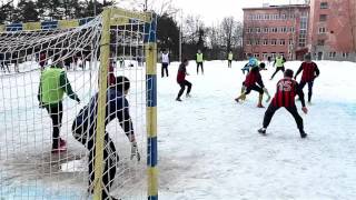 Открытое первенство по мини футболу на снегу г.Приозерск. 2016