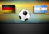 Футбол фон. Германия и Аргентина футбол | Векторный клипарт