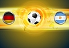 Футбол фон. Германия и Аргентина футбол | Векторный клипарт