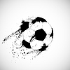Гранж футбольного мяча | Векторный клипарт