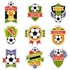 Набор спортивных ˘S футбол футбол значки | Векторный клипарт