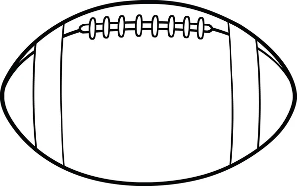 Черный и белый американский футбол мяч Иллюстрация Стоковое Изображение