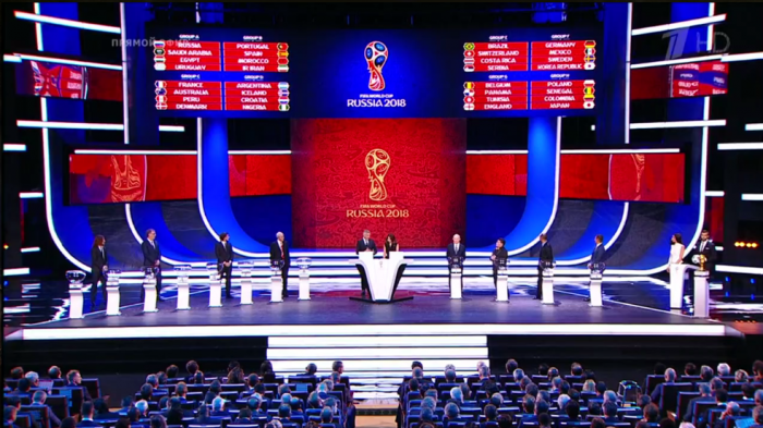 Россия на чемпионате мира по футболу сыграет с Египтом, Саудовской Аравией и Уругваем