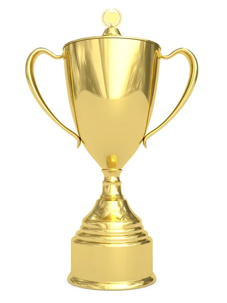 Золотой Кубок на белом Лицензионные Стоковые Фото