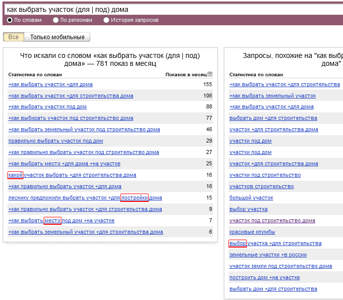 Сократить запрос, чтобы подобрать больше ключевых слов