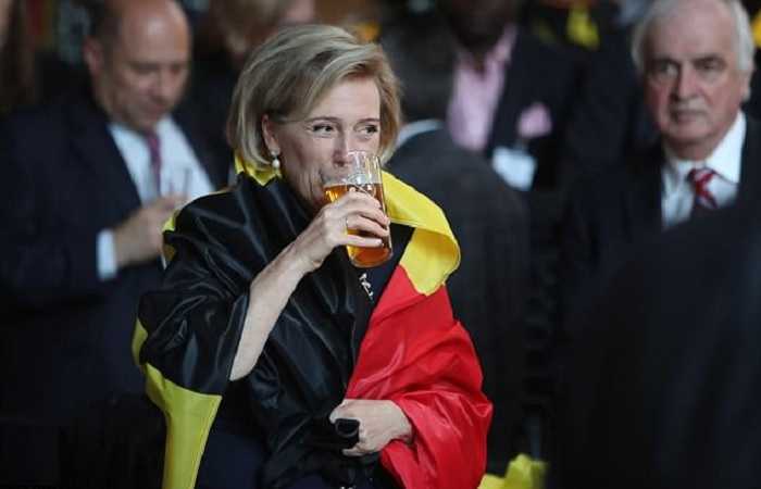 Принцесса Бельгии болеет за сборную своей страны