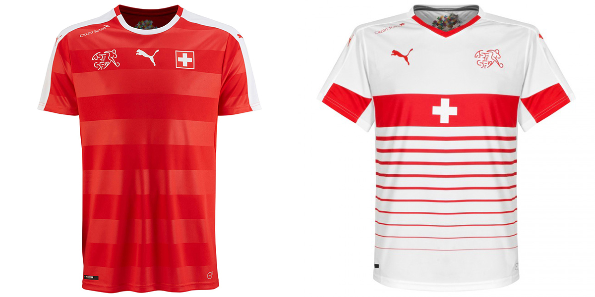 Новая форма сборной Швейцарии Евро-2016