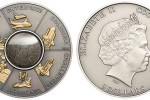 Серебряная монета «Space Shuttle» с пылью из космоса