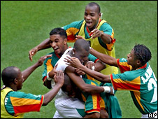 Футболисты сборной Сенегала на чемпионате мира