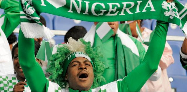 Фанат нигерийской сборной