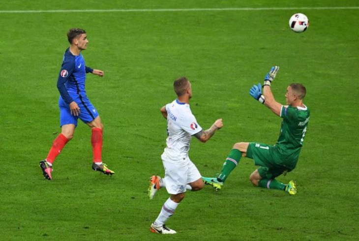 Обзор, статистика, голы и лучшие моменты матча Франция - Исландия Евро-2016 1/4 финала
