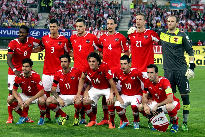 Футболисты сборной Австрии