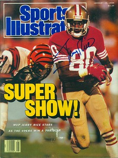 January 30, 1989, Autographed Sports Illustrated by Jerry Rice