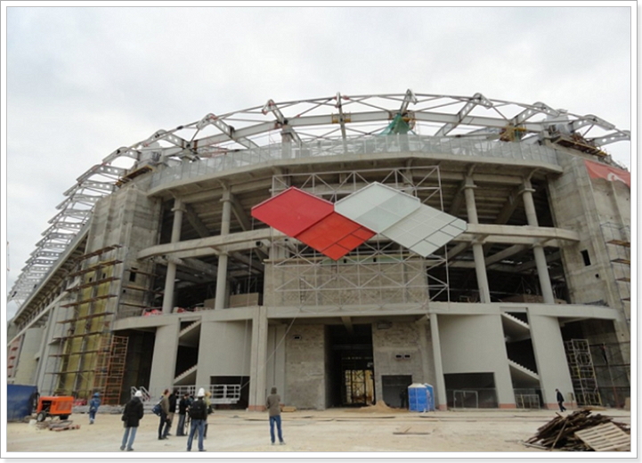 Строительство стадиона «Спартак» 