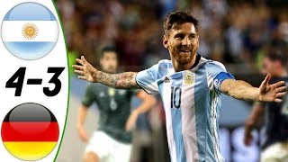 Argentina vs Germany 4:3 - All Goals & Extended Highlights RESUMEN & GOLES (Last 2 Matches) HD
