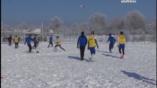 Футбол на снегу