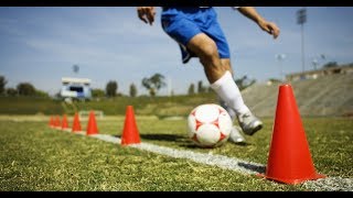 3 упражнений на Контроль мяча, Техника. упражнения с фишками - Футбол 2018