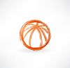 Баскетбольный мяч значок гранж | Векторный клипарт