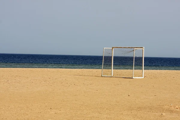 Футбол пляжа Стоковая Картинка