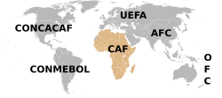 Confederation of African Football member associations map.svg